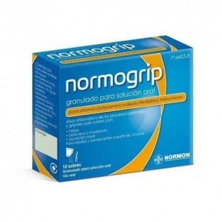 Normogrip 650/4/10 Mg 10 Sobres Granulado Solución Oral Normogrip - 1