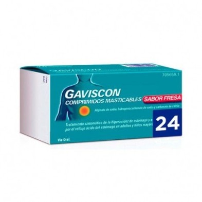 Gaviscon 24 Comprimidos Masticables Fresa (blister) Gaviscon - 1