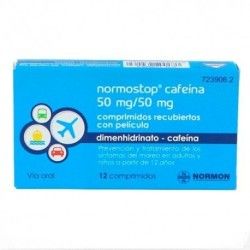 Normostop Cafeína 50/50mg 12 Comprimidos