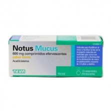 Notus Mucus 600 mg Limón 10 Comprimidos Efervescentes