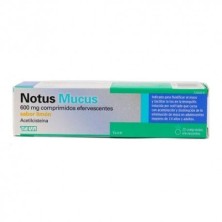 Notus Mucus 600 mg Limón 20 Comprimidos Efervescentes