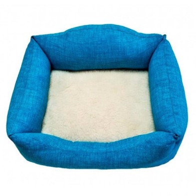 Siesta cama turquesa cojin borreguito 55 cm Siesta - 1