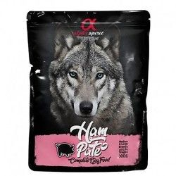 Alpha spirit perro pouch pate jamon 12 x 300 gr