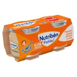 Nutribén potito introducción a las multifrutas manzana, naranja, plátano 2x120g