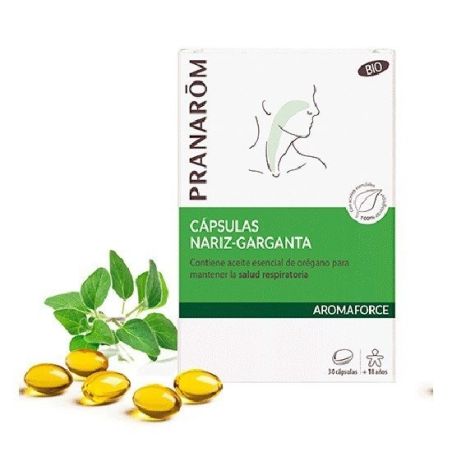 Aromaforce nariz garganta 30 capsulas Pranarom - 1