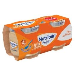 Nutribén potitos introducción a las multifrutas: pera y plátano a partir de 4 meses 2x120g