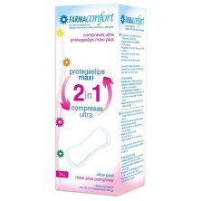 2 en 1 protegeslips maxi plus 24 uds