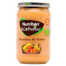 Nutribén ecopotitos macedonia de frutas sin almidones, 235g