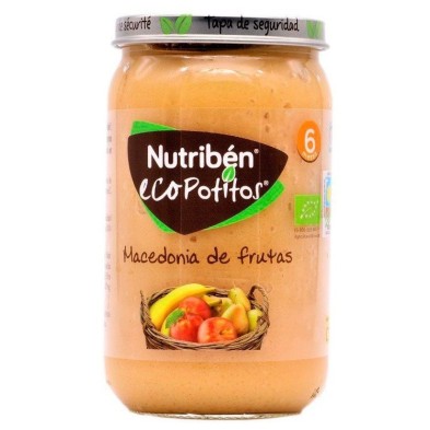 Nutribén ecopotitos macedonia de frutas sin almidones, 235g Nutriben - 1