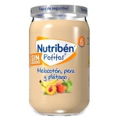 Nutribén potitos melocotón, pera y platano 235g