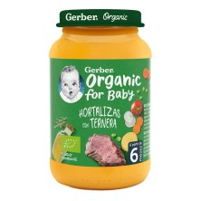 Gerber hortalizas con ternera 190g