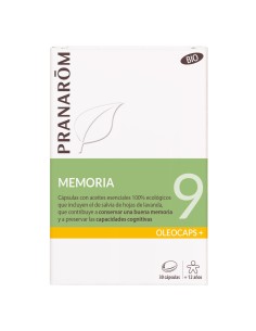 Pranarom oleocaps memoria bio 30 cápsulas