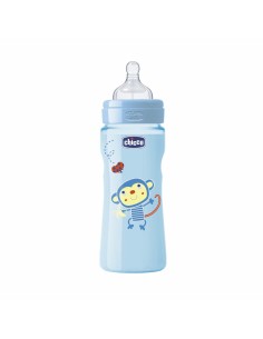 Chicco Biberón pp silicona flujo rápido azul 330ml