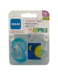 Man Baby Chupete mam night 16+ azul