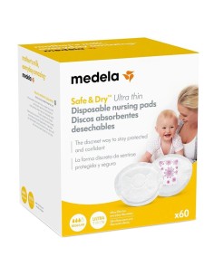 Medela safe&dry discos absorbentes desechables 60u