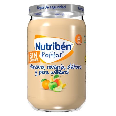 Nutribén Potitos manzana, naranja, pera y plátano 235g Nutriben - 1