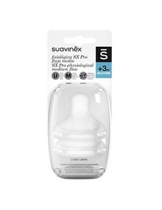 Suavinex tetina fisiologica flujo M silicona 2u