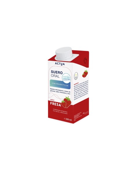 Actua Suero Oral Fresa 3x200ml Lacryvisc - 1