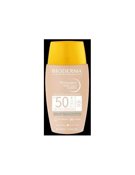 Bioderma photoderm nude 50+ color dorado 40ml Bioderma - 1