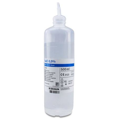 Nacl cloruro sodico 0'9% 500 ml ecolav Braun - 1