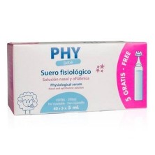 Phy suero fisiológico bebe 40+5uds