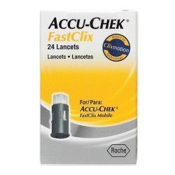 Accu-chek fastclix 24 lancetas roche