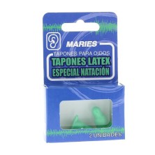 Tapones maries latex natacion 2 uds