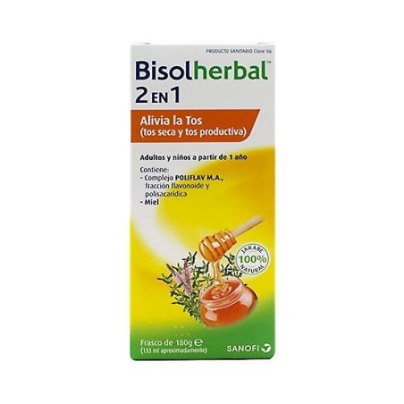 Bisolherbal 2 en 1 jarabe 180g Bisolherbal - 1