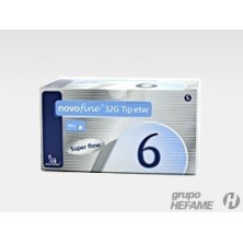 Agujas novofine 32g 0,23/0,25x6mm 100uds