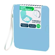 Xsecure estuche porta mascarillas azul