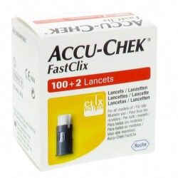 Roche accu-chek fastclix 102 lancetas