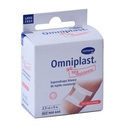 Esparadrapo omniplast tela blanco 5x2,5c