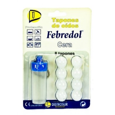 Tapones oido febredol cera 8 uds. Febredol - 1