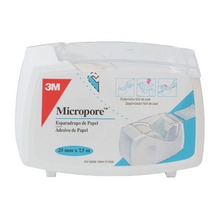 Esparadrapo micropore blanco 7,5x2,5 por 3M - 1