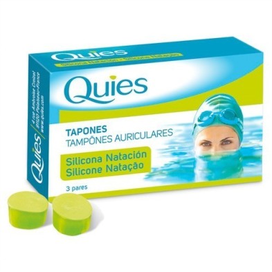 Quies tapones de oido silic. natacion 6u Quies - 1