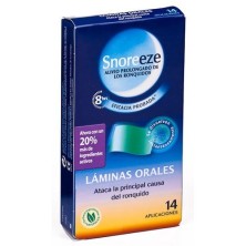 Snoreeze laminas orales ronquidos 14 uds