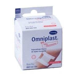 Esparadrapo omniplast tela blanco 5x5 cm