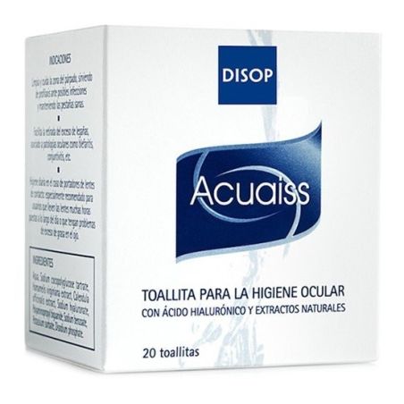 Acuaiss toallitas oftalmicas 20 uds Disop - 1