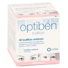 Optiben toallitas oculares 30 uds