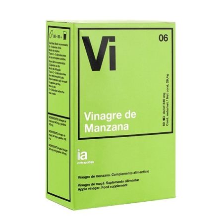 Interapothek vinagre de manzana 340 mg 60 cápsulas Interapothek - 1