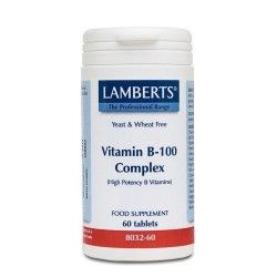 Vitamin b100 complex 60tab 8032 lamberts