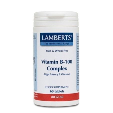 Vitamin b100 complex 60tab 8032 lamberts Lamberts - 1