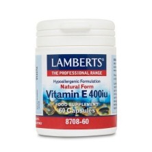 Vitamina e 60 cap 400ui 8708 lamberts