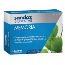 Sandoz bienestar memoria 180mg 30 cápsulas