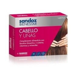 Sandoz bienestar cabello y uñas 30 cápsulas