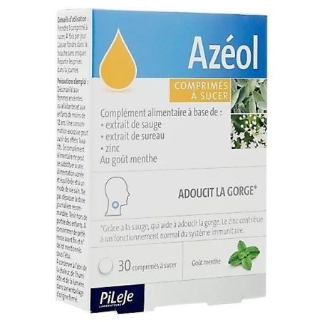 Pileje azeol garganta 30 comprimidos Pileje - 1