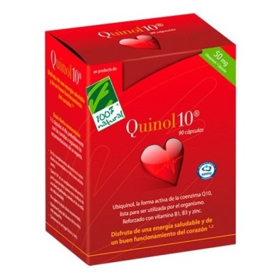 Cien por cien quinol-10 90 cápsulas 100mg Cien Por Cien Natural - 1