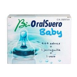 Bioralsuero baby 4+4sobre+1vaso+1jeringu