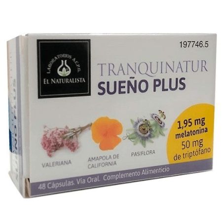 Tranquinatur sueño plus 48 cápsulas El Naturalista - 1