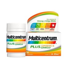 Multicentrum plus ginseng-ginkgo 30 comprimidos